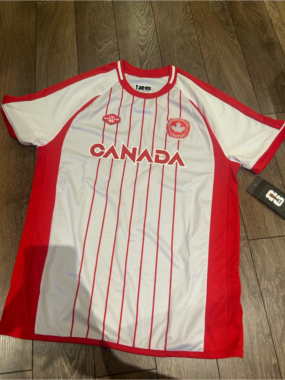FIFA 2026 Canada Red & White Men's Soccer Shirt